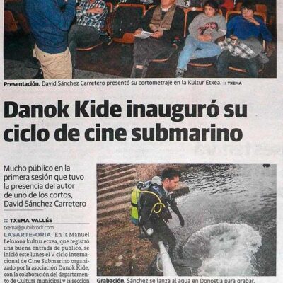 Noticia Periódico Diario Vasco (10/02/2016)